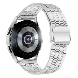 Μεταλλικό Λουράκι Stainless Steel 7 Συνδέσμων 22mm για Huawei Watch GT2 / GT2e / GT2 Pro / GT – Ασημί