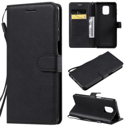 Θήκη Πορτοφόλι Leather Book για Xiaomi Redmi Note 9S / Note 9 Pro – Μαύρο