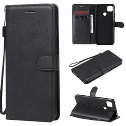 Θήκη Πορτοφόλι Leather Book για Xiaomi Redmi 9C - Μαύρο