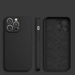 Θήκη Σιλικόνης Liquid Silicone Για iPhone 14 Plus  - Μαύρη