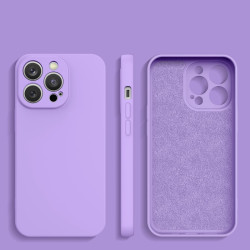 Θήκη Σιλικόνης Liquid Silicone Για iPhone 14  - Βιολετί