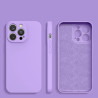 Θήκη Σιλικόνης Liquid Silicone Για iPhone 14  - Βιολετί