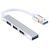 USB 3.0 Aluminum HUB Adapter A-809 4x USB 3.0 – Ασημί