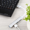 USB 3.0 Aluminum HUB Adapter A-809 4x USB 3.0 – Ασημί