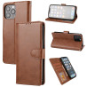Θήκη Πορτοφόλι Book Leather Case για iPhone 13 Pro – Καφέ