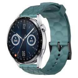 Λουράκι Σιλικόνης 22mm Football για Huawei Watch GT3 46mm - Rock Cyan