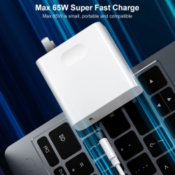 Καλώδιο Φόρτισης & Data 65W Type-C σε Type-C για Huawei MateBook Laptop Fast Charging 1.5m – Λευκό
