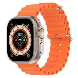 Λουράκι Σιλικόνης Ocean Silicone για Apple Watch Ultra 49mm / 45mm / 44mm / 42mm – Orange