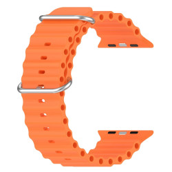 Λουράκι Σιλικόνης Ocean Silicone για Apple Watch Ultra 49mm / 45mm / 44mm / 42mm – Orange