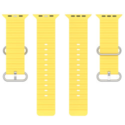 Λουράκι Σιλικόνης Ocean Silicone για Apple Watch Ultra 49mm / 45mm / 44mm / 42mm – Yellow