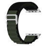 Λουράκι Υφασμάτινο Alpine Loop Nylon Double Color για Apple Watch Ultra 49mm – Black / Green