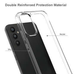 Θήκη Σιλικόνης με Ακρυλική Πλάτη για Samsung Galaxy A34 5G – Διάφανο