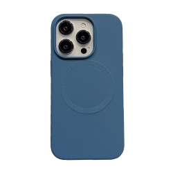 Θήκη Σιλικόνης Liquid Silicone με Magsafe για iPhone 14 Pro Max – Dark Blue