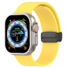 Λουράκι Σιλικόνης D-Buckle Magnetic για Apple Watch Ultra 49mm / 45mm / 44mm / 42mm – Yellow