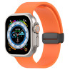 Λουράκι Σιλικόνης D-Buckle Magnetic για Apple Watch Ultra 49mm / 45mm / 44mm / 42mm – Orange