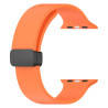 Λουράκι Σιλικόνης D-Buckle Magnetic για Apple Watch Ultra 49mm / 45mm / 44mm / 42mm – Orange