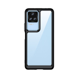 Θήκη Σιλικόνης Colorful Series με Ακρυλική Πλάτη για Xiaomi Poco F4 – Black