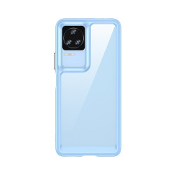 Θήκη Σιλικόνης Colorful Series με Ακρυλική Πλάτη για Xiaomi Poco F4 – Blue