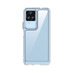 Θήκη Σιλικόνης Colorful Series με Ακρυλική Πλάτη για Xiaomi Poco F4 – Διάφανο
